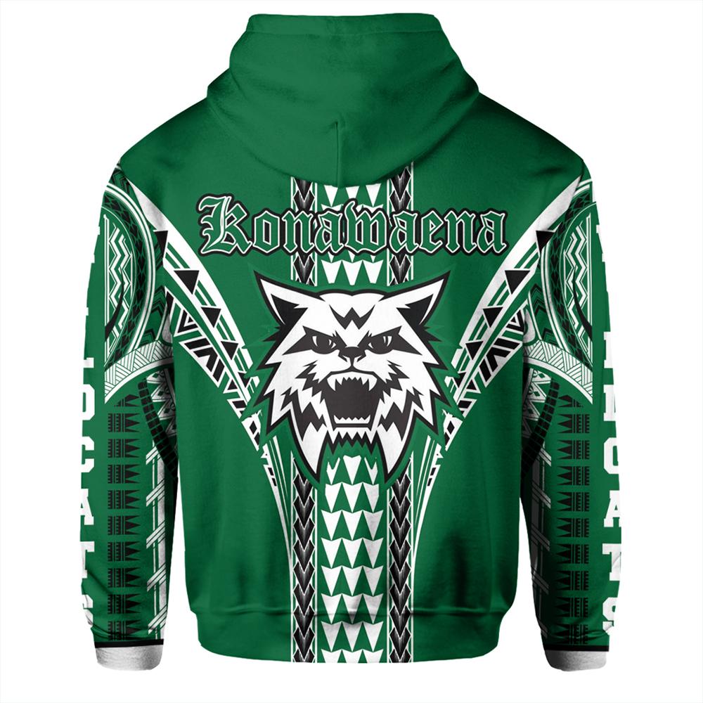 Hawaii Hoodie Konawaena High Zip Hoodie - Polynesian Pride