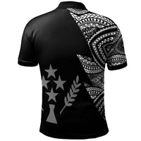 Kosrae Custom Polo Shirt Flash Style White - Polynesian Pride