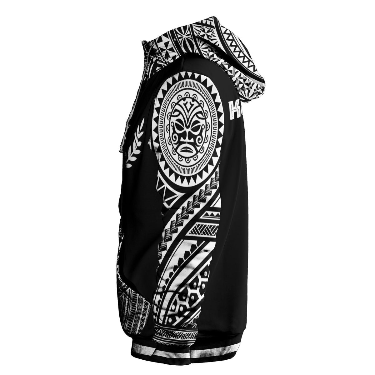 Kosrae Hoodie Polynesian Special Black Style - Polynesian Pride
