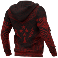 Kosrae Polynesian Chief Hoodie Red Version - Polynesian Pride