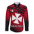 (Custom Personalised) Uvea Chiefdom Wallis et Futuna Hawaii Long Sleeve Button Shirt Polynesian Pattern and Flag LT13 Unisex Red - Polynesian Pride