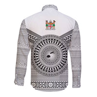 Central Coast Fijians Hawaii Long Sleeve Button Shirt Fiji Tapa Original Style LT8 - Polynesian Pride