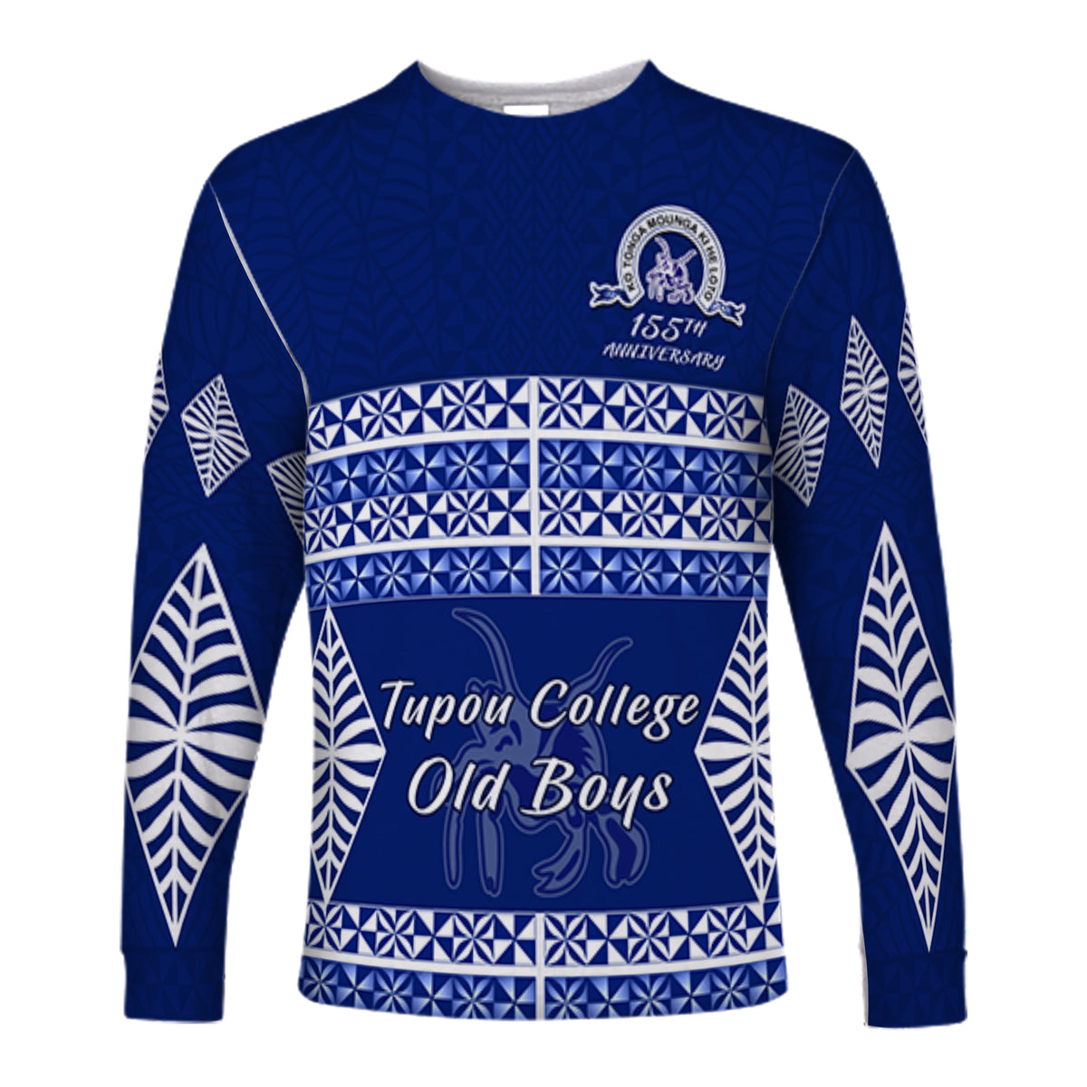 (Custom Personalised) Old Boys of Tupou College Long Sleeve Shirt 155th Anniversary LT13 - Polynesian Pride
