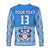 (Custom Personalised) Apifo'ou College Long Sleeve Shirt Tongan Pattern AFC Lovers LT13 - Polynesian Pride