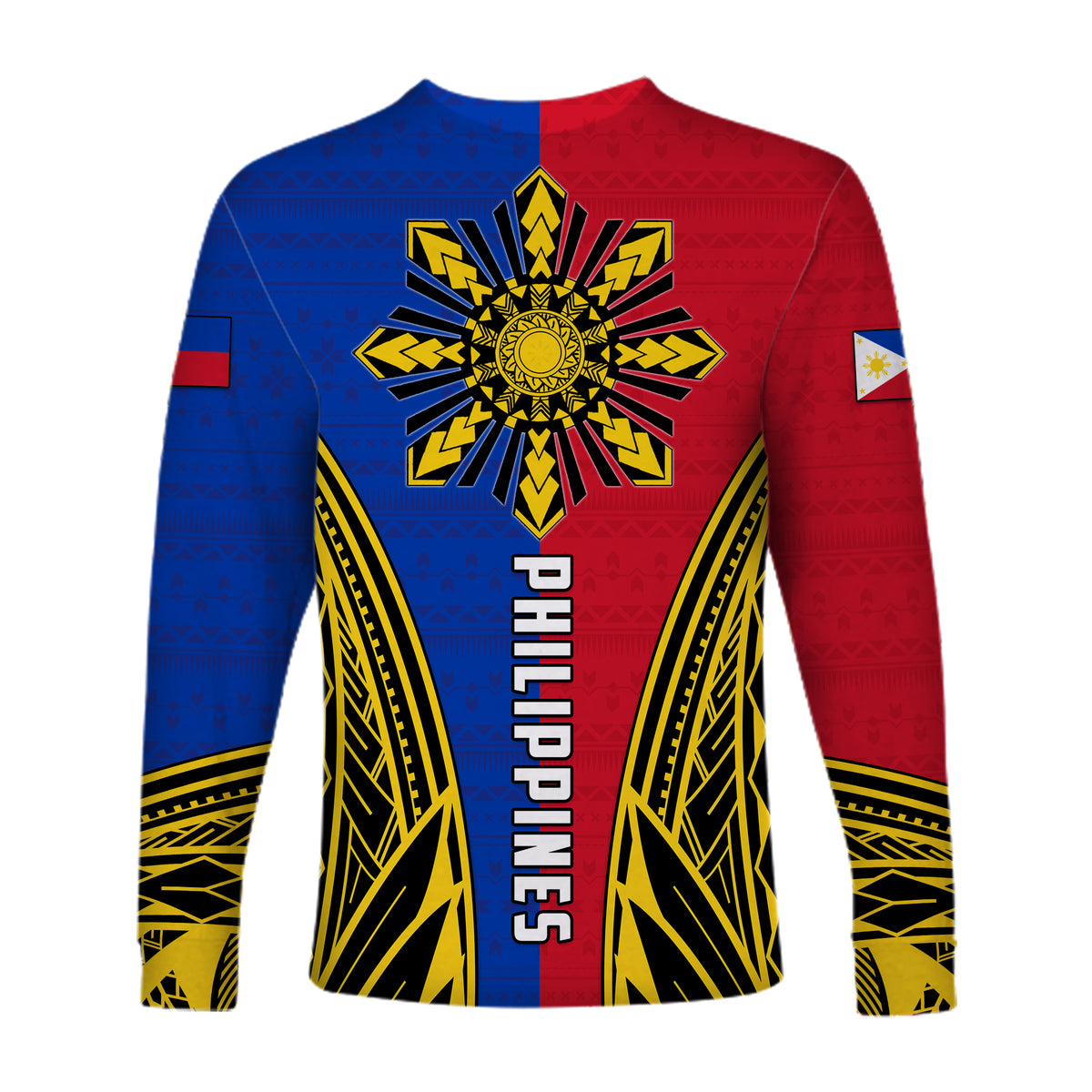 Philippines Long Sleeve Shirt Sun Rayonnant LT13 - Polynesian Pride