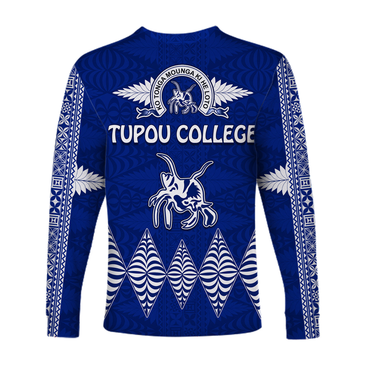Tupou College Long Sleeve Shirt Always Proud of Old Boys Toloa LT13 - Polynesian Pride