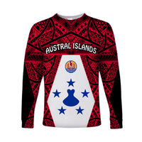 (Custom Personalised) Austral Islands Long Sleeve Shirt Polynesian Pattern French Polynesia LT13 - Polynesian Pride
