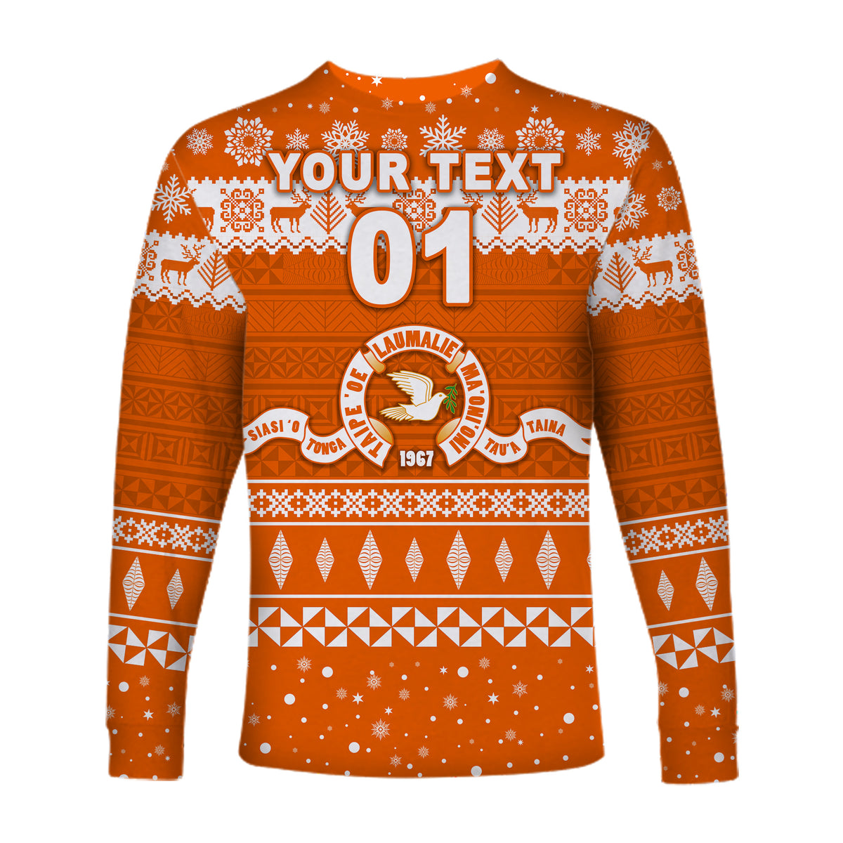 (Custom Personalised) Tailulu College Christmas Long Sleeve Shirt Simple Style LT8 - Polynesian Pride