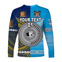 (Custom Personalised) Fiji and Tokelau Long Sleeve Shirts Together, Custom Text And Number LT8 - Polynesian Pride