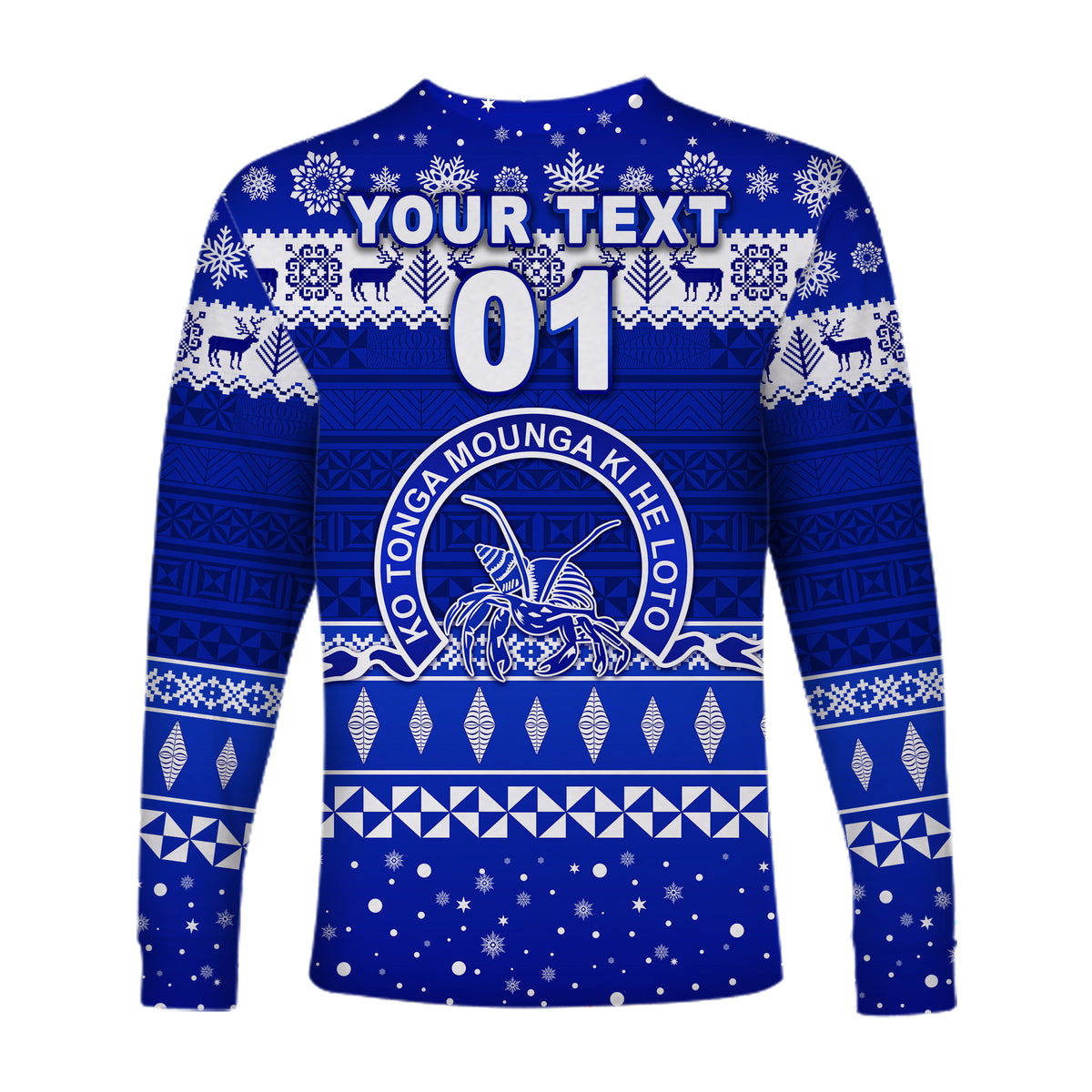 (Custom Personalised) Tupou College Toloa Old Boys Christmas Long Sleeve Shirt Simple Style LT8 - Polynesian Pride