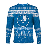 (Custom Personalised) FSM Yap Christmas Long Sleeve Shirt Simple Style LT8 - Polynesian Pride