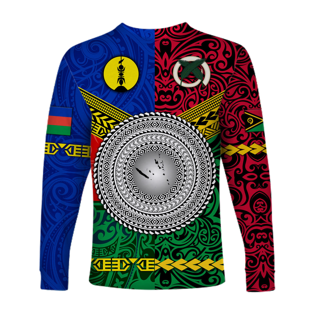 Vanuatu And New Caledonia Kanaky Long Sleeve Shirt Together LT8 - Polynesian Pride