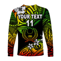 (Custom Personalised) FSM Pohnpei Long Sleeve Shirts Unique Vibes - Reggae LT8 - Polynesian Pride