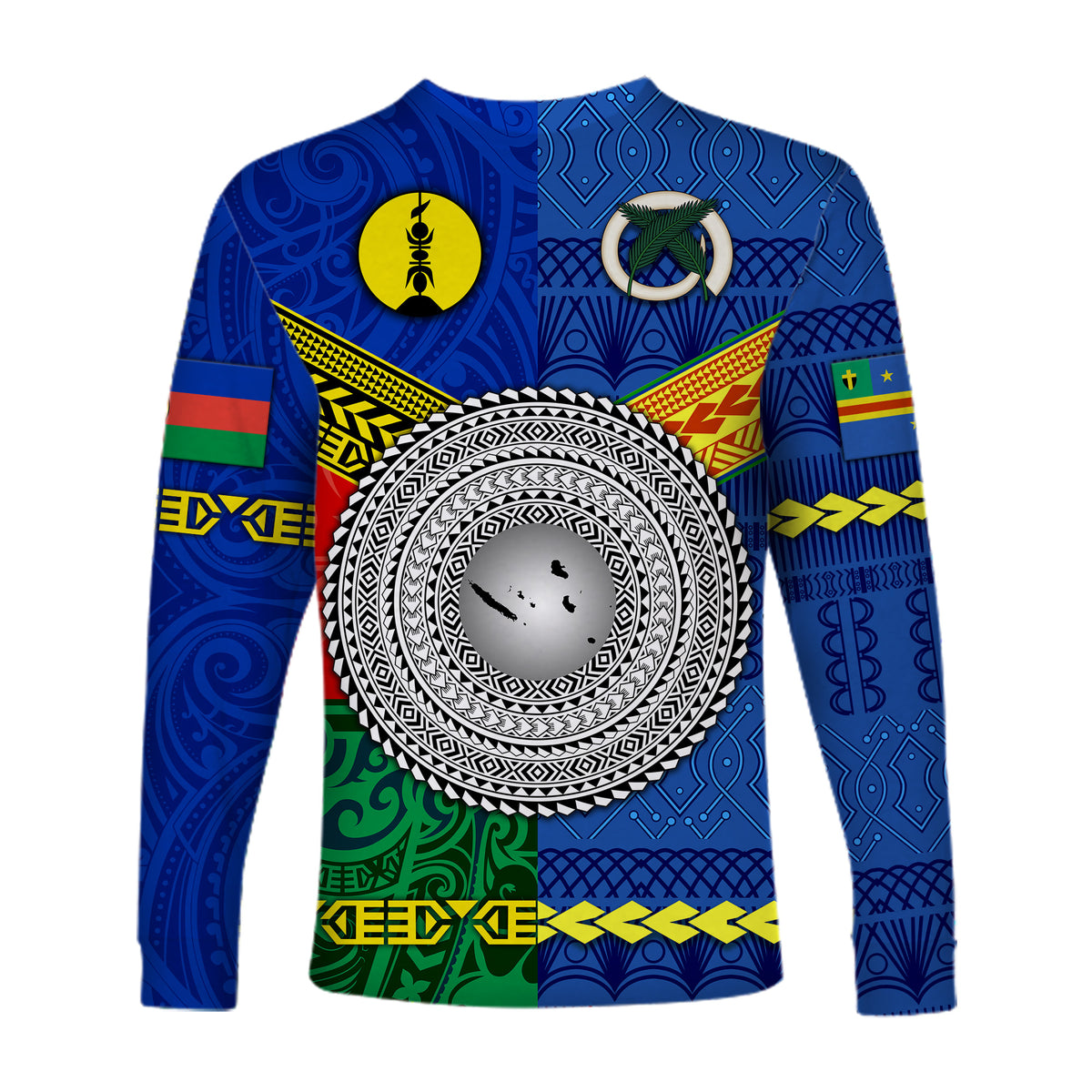 Vanuatu Tafea Province and Kanaky New Caledonia Long Sleeve Shirts Together LT8 - Polynesian Pride