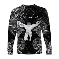 Ophiuchus Zodiac Polynesian Long Sleeve Shirt Unique Style - Black LT8 - Polynesian Pride