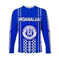 (Custom Personalised) Hawaii Moanalua High School Long Sleeve Shirts Simple Style LT8 - Polynesian Pride