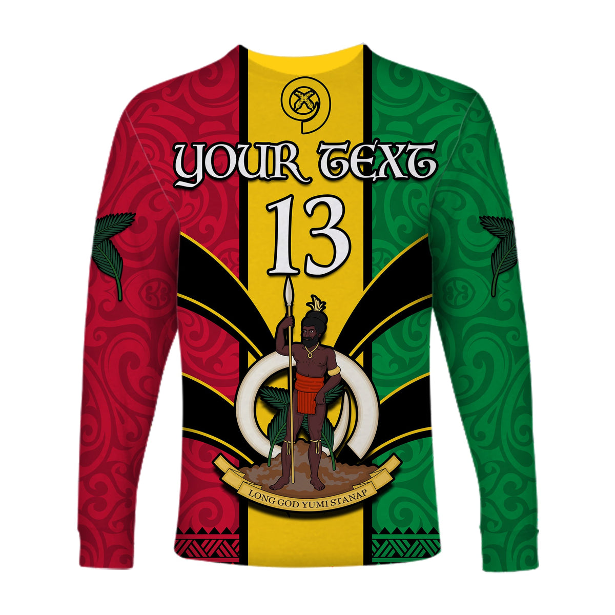 (Custom Text and Number) Vanuatu 1980 Long Sleeve Shirt Vanuatuan Independence Day LT13 - Polynesian Pride