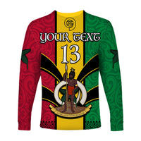 (Custom Text and Number) Vanuatu 1980 Long Sleeve Shirt Vanuatuan Independence Day LT13 - Polynesian Pride