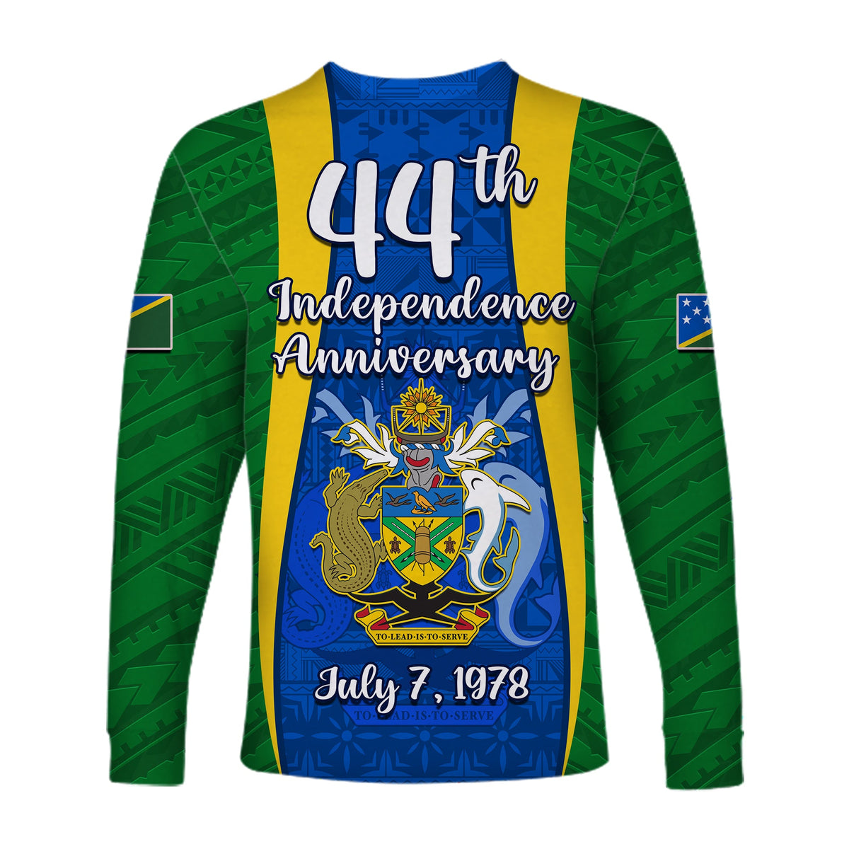 (Custom Personalised) Solomon Islands Day Long Sleeve Shirt 44 Years Independence Anniversary LT13 - Polynesian Pride
