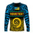 (Custom Personalised) Torba Province Long Sleeve Shirt Vanuatu Pig Tusk Polynesian Flag Style LT14 - Polynesian Pride