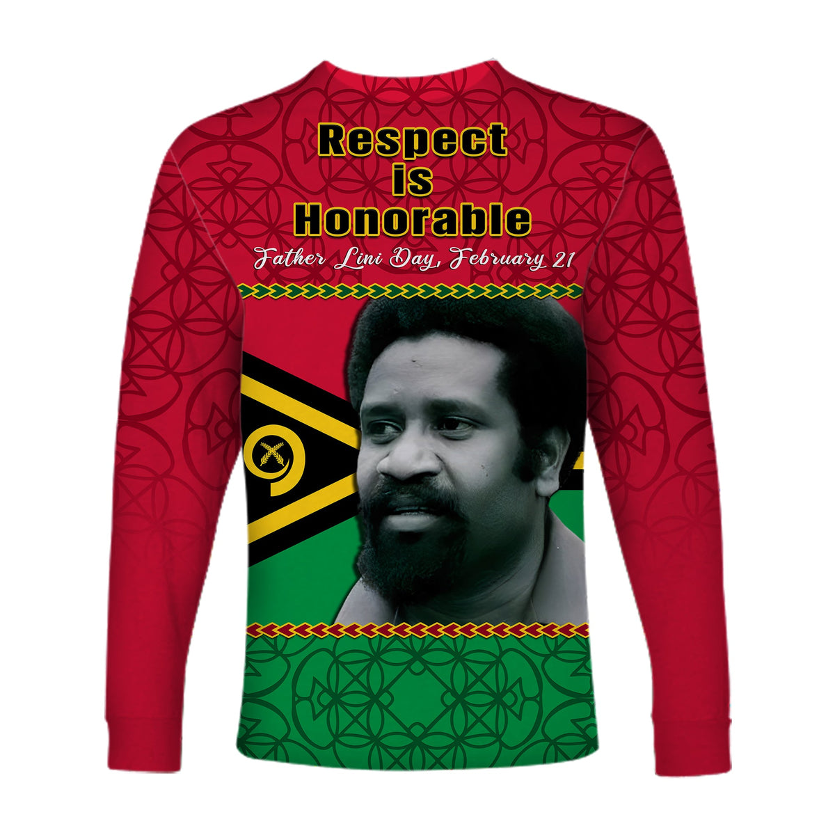 Vanuatu Long Sleeve Shirt Vanuatuan Flag Sand Drawing Happy Father Lini Day LT14 - Polynesian Pride