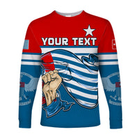(Custom Personalised) Free West Papua Long Sleeve Shirt One People One Soul Strong West Papuan LT13 Unisex Blue - Polynesian Pride