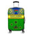 Malampa Province Luggage Cover Vanuatu Pig Tusk Polynesian Flag Style LT14 Green - Polynesian Pride