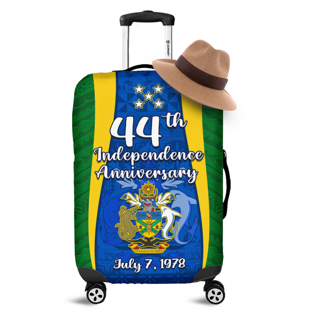 Solomon Islands Day Luggage Covers 44 Years Independence Anniversary LT13 Green - Polynesian Pride