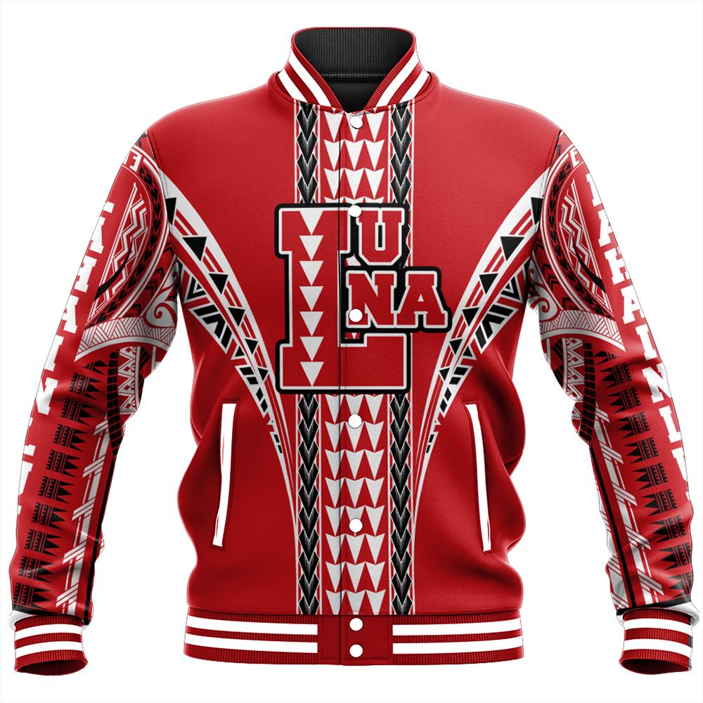 Hawaii Baseball Jacket - Lahainaluna High Baseball Jacket - AH Unisex Red - Polynesian Pride