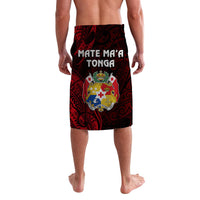 Tonga Coat Of Arms Lavalava Simple Vibes Red LT8 - Polynesian Pride