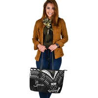 Samoa Leather Tote - Cross Style - Polynesian Pride