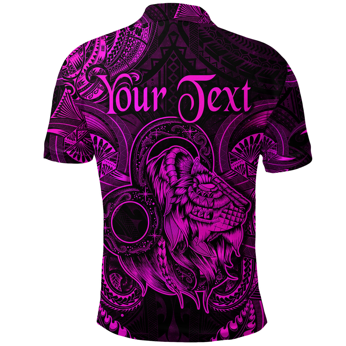 Custom Leo Zodiac Polynesian Polo Shirt Unique Style Pink LT8 - Polynesian Pride