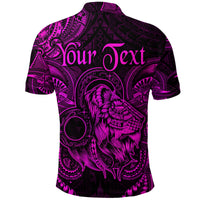 Custom Leo Zodiac Polynesian Polo Shirt Unique Style Pink LT8 - Polynesian Pride