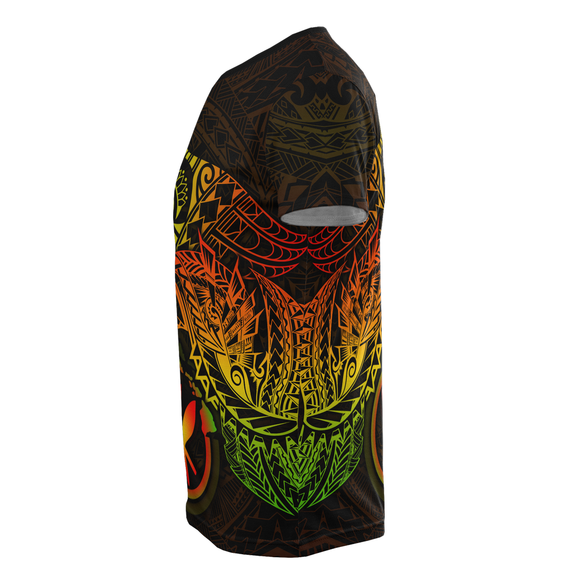 Hawaii T Shirt Reggae Kanaka Maoli Turtle Manta Ray - Polynesian Pride