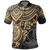 Vanuatu Polo Shirt Vanuatuan Flag Coat Of Arms Gold Turtle Hibiscus Unisex GOLD - Polynesian Pride