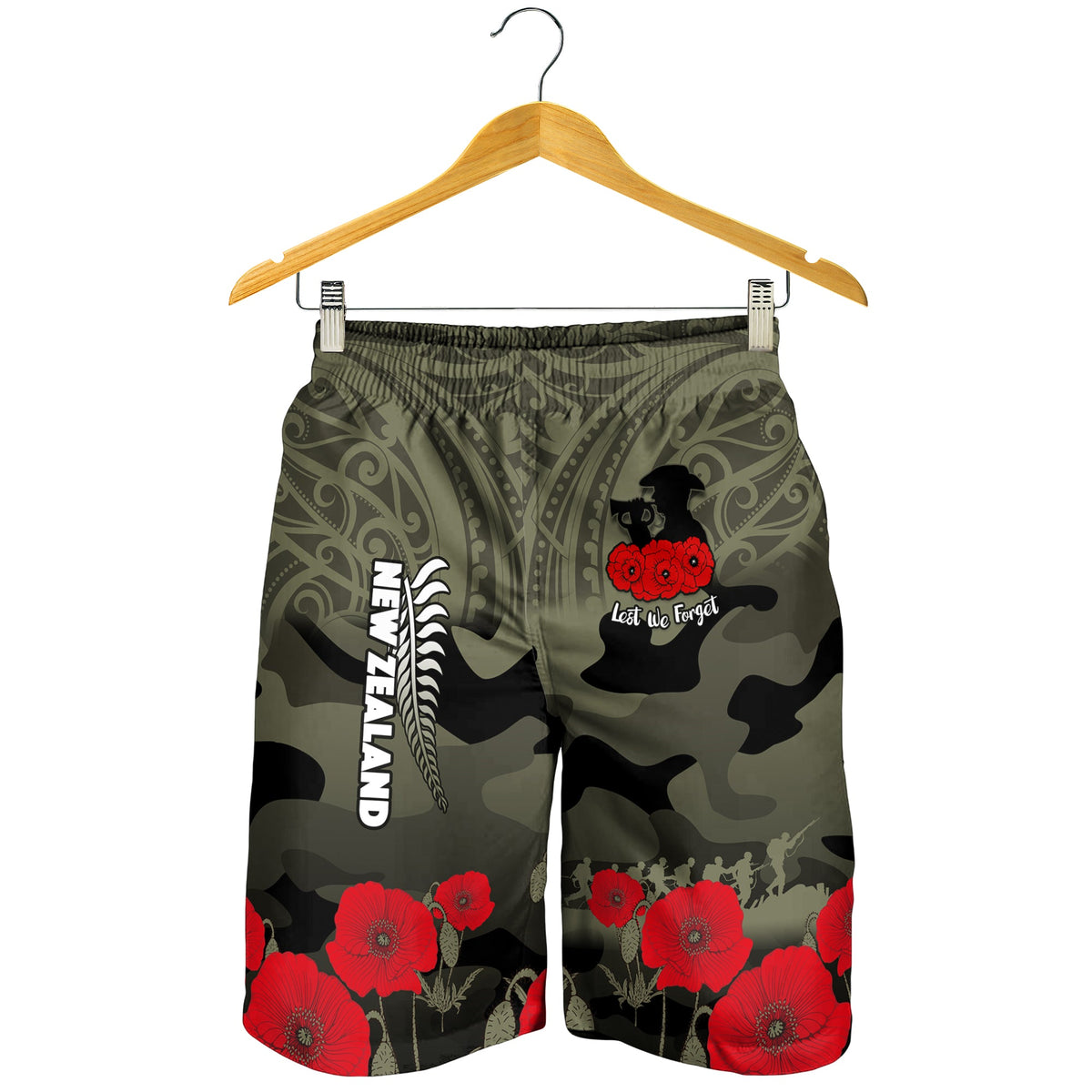 New Zealand ANZAC 2022 Men Shorts Maori Camouflage LT14 - Polynesian Pride