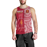 (Custom Text And Number) Beulah Tonga College Men Tank Top Class Of Year Tongan Ngatu Pattern LT14 - Polynesian Pride