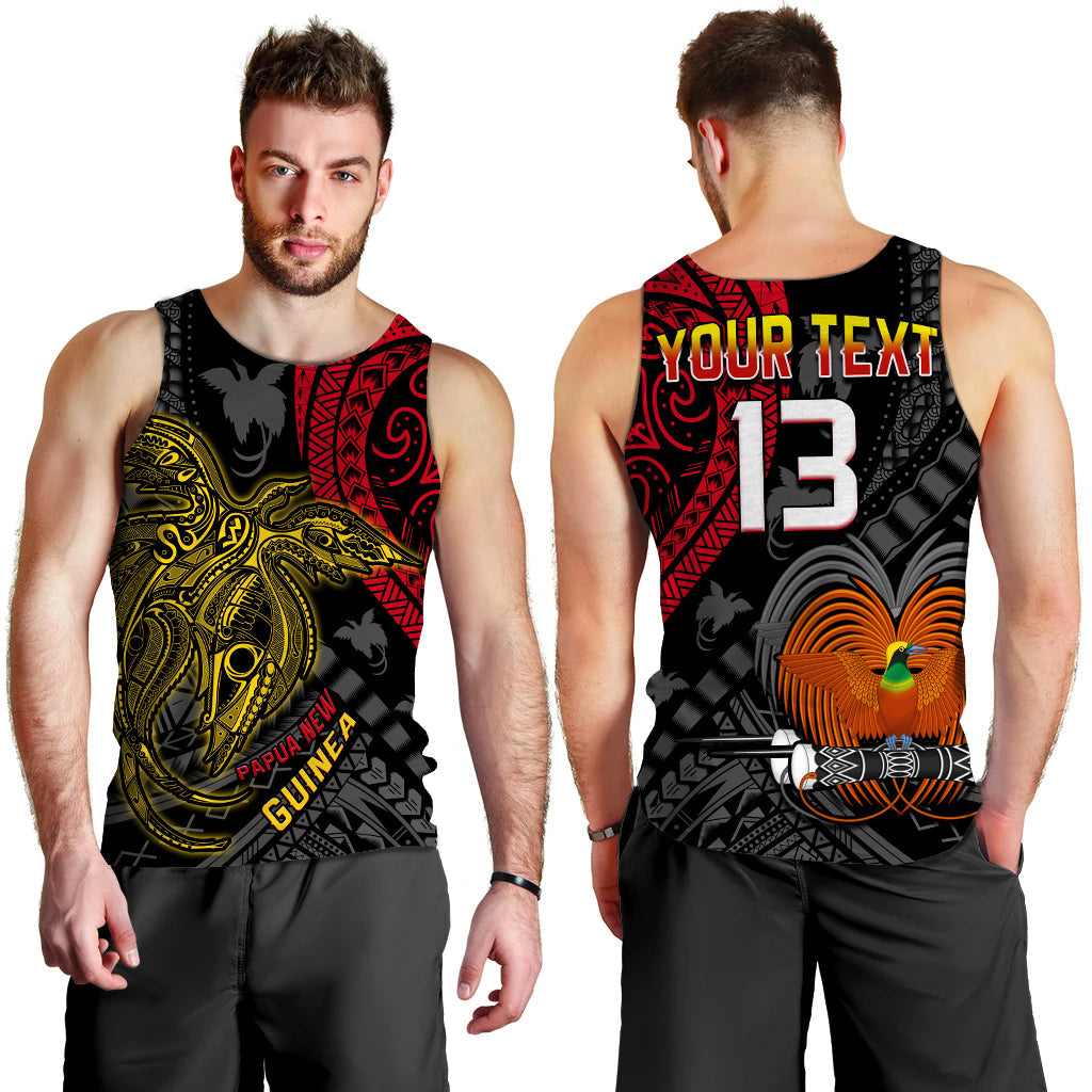 (Custom Text and Number) Papua New Guinea Men Tank Top Raggiana Birds Of Paradise Happy 47th Independence Day LT13 - Polynesian Pride