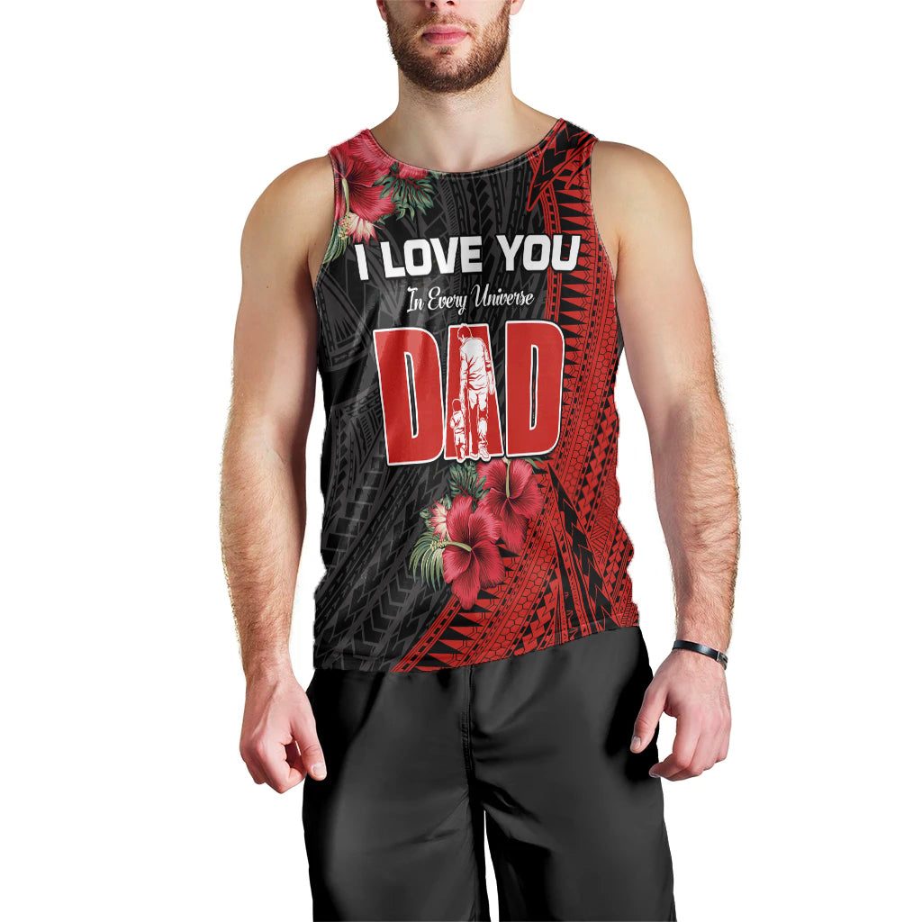 Happy Fathers Day Men Tank Top Polynesian Best Dad Ever LT13 - Polynesian Pride
