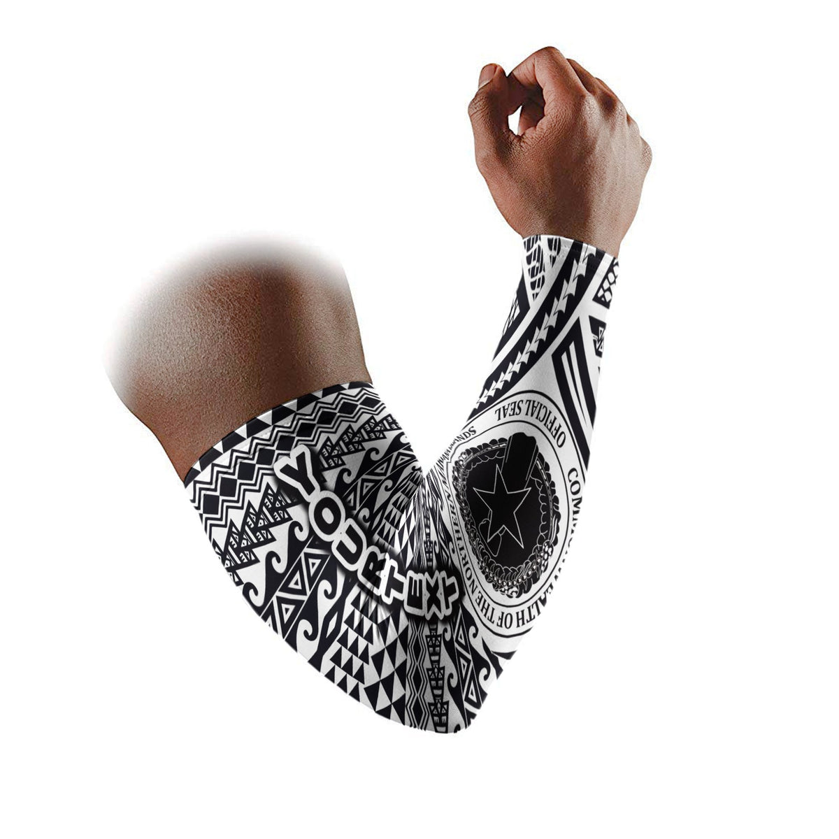 Northern Mariana Islands Custom Personalised Arm Sleeve - Polynesian Style (Set of Two) - Polynesian Pride