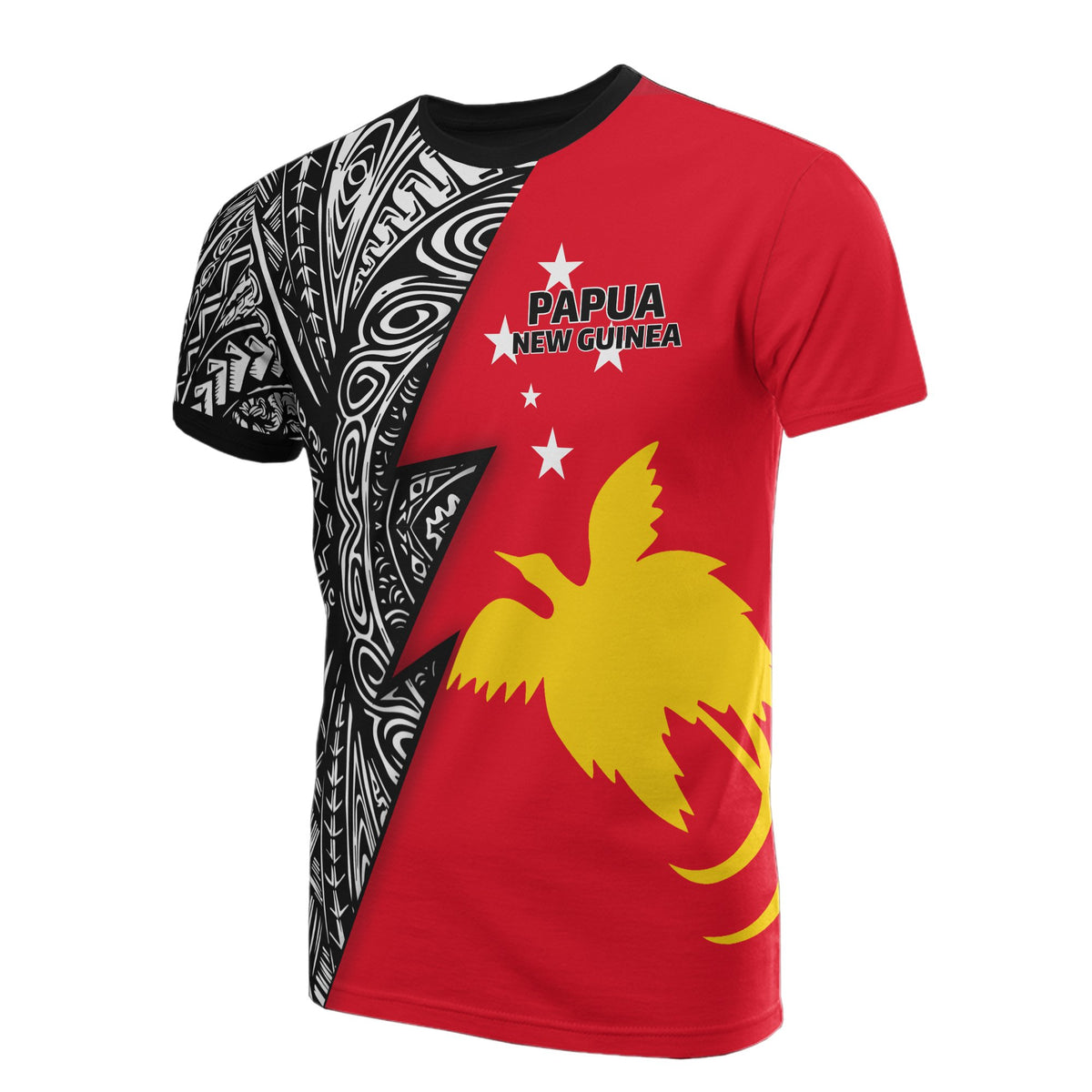 Papua New Guinea T Shirt Papua New Guinea Flag Polynesian Tattoo Red Style Unisex Red - Polynesian Pride