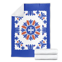 Hawaiian Quilt Heliconia Flowers Premium Blanket - AH - Polynesian Pride