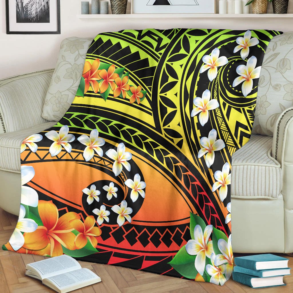 Hawaii Plumeria Polynesian Premium Blanket - Hope - AH - Polynesian Pride
