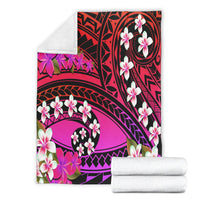 Hawaii Plumeria Polynesian Premium Blanket - Hope - Purple - AH - Polynesian Pride