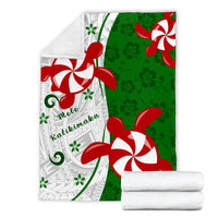 Hawaii Christmas Polynesian Premium Blanket - Turtle Candy - AH - Polynesian Pride