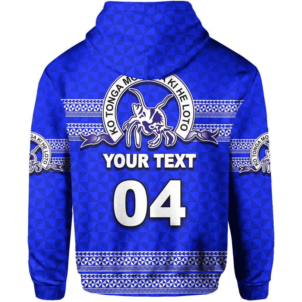 Custom Tonga Tupou College Toloa Zip Hoodie - Polynesian Pride