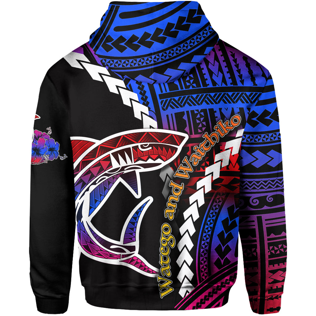 Lifou Island Hoodie Shark Custom LT6 - Polynesian Pride