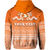Custom Tailulu College Zip Hoodie Tonga Patterns Style LT6 - Polynesian Pride