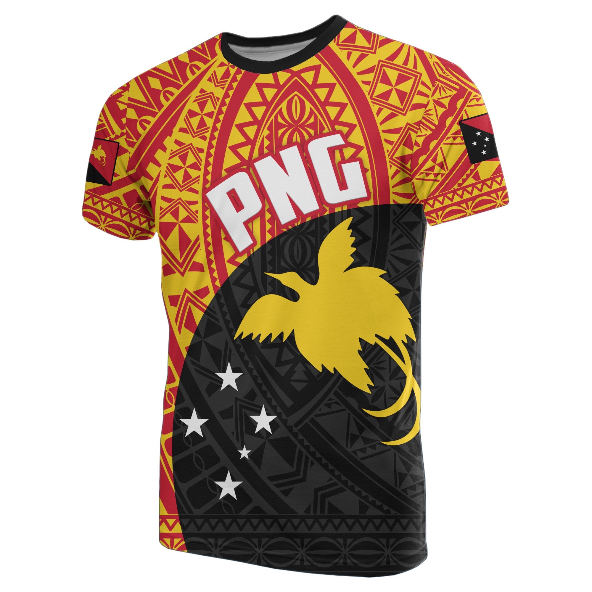 Papua New Guinea Polynesian T Shirt Rugby Unisex Yellow - Polynesian Pride