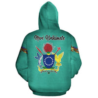 Cook Islands Hoodie Zip Turtle Christmas - Polynesian Pride